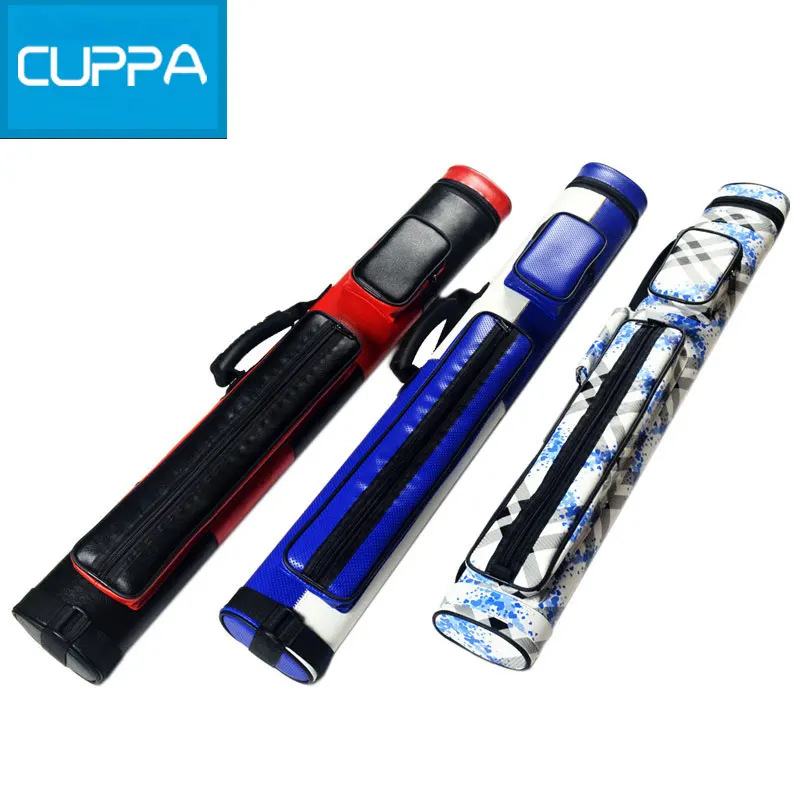 

New Cuppa 4 Holes Pool Cue Case 1/2 Pool Billiard Cues Cases Three Colors Billiard Accessories China 2016