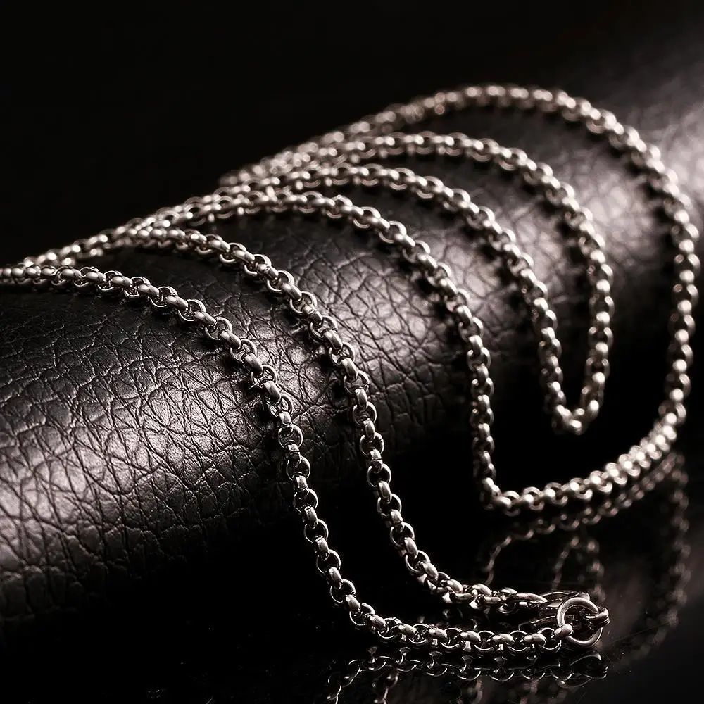 2,5 мм цепи ожерелья 316 нержавеющая сталь звено якорной цепочки модные ювелирные изделия для мужчин