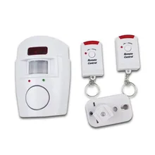 Home Security PIR MP Alert Infrared Sensor Anti-theft Motion Detector Alarm Monitor Wireless Alarm system+2 remote controller