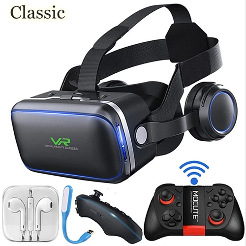 VR Очки виртуальной реальности 6.0. Виртуальная реальность 3D VR для 4.7"-6." телефонов. Шлемы VR - Цвет: Серый