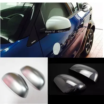 

For Benz smart fortwo 2015 2016 2017 2018 car ABS Chrome stick rear view Rearview Side glass Mirror Cover trim frame part 2pcs