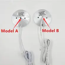 США/штепсельная вилка европейского стандарта 3/4/6/8 шт., работающего на постоянном токе 12 В в 2,5 W Крытый светодиодные лампы под кабинет Кухня свет шкаф для одежды шкаф круглые светодиодные белый/теплый белый/белый свет