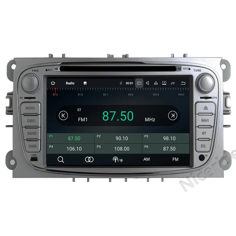 Cheap Touch SCREEN 4G android 8.0 2 din Car multimedia Player for FORD FOCUS Mondeo S-MAX C-MAX Galaxy kuga GPS stereo BT Wifi 3