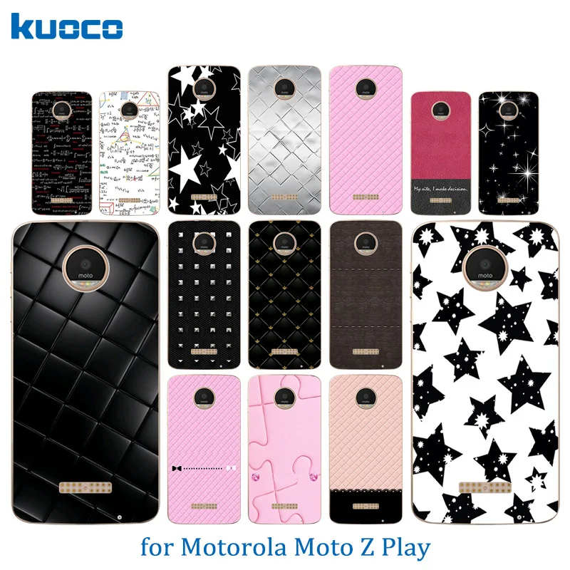 Чехол для телефона Motorola Moto Z Play красочный узор прозрачная задняя крышка X 4 XT 1635-03