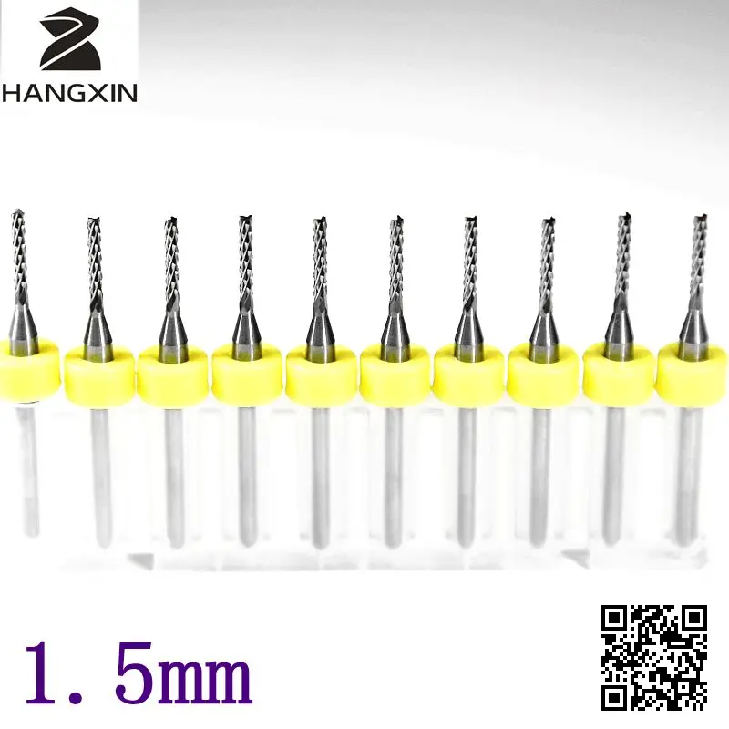 

10PCS tungsten carbide PCB cutting machine 3.175 * 1.5mm fish tail carving tools, routers,CNC milling machines woodworking tools