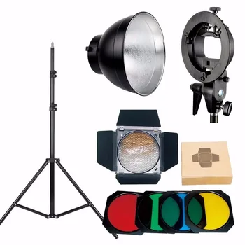 

Godox Bowens Mount Bracket + Reflector + Honeycomb Grid + Filter + light stand