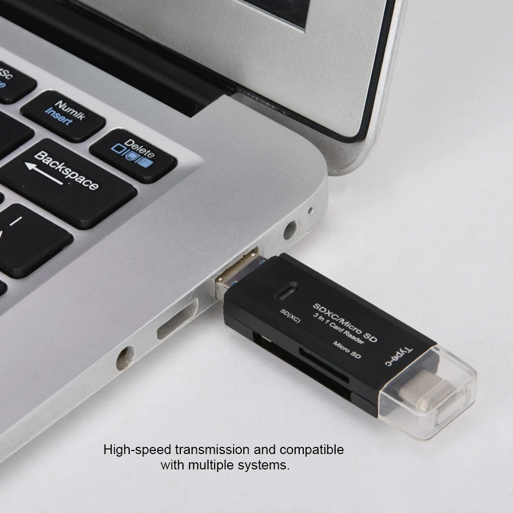 Многофункциональный 3 в 1 тип-c Micro USB кардридер с высокой передачей
