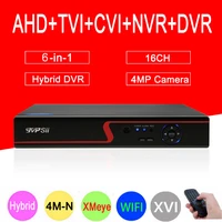 4      Hi3521A XMeye 4M-N 16CH 16  6  1 wifi   Onvif XVI NVR TVI AHD DVR  