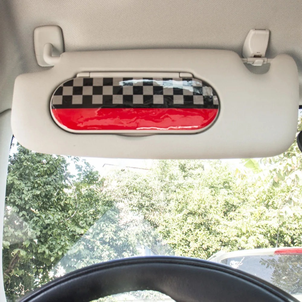 1 шт. Юнион Джек Стиль автомобиля солнцезащитный козырек макияж зеркало наклейки на заднюю панель наклейки украшения для Mini Cooper F55 F56 аксессуары для стайлинга автомобилей