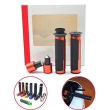 7/8 22 мм руль мотоцикла Спортбайк Мотоцикл алюминиевые и резиновые рукоятки для yamaha Tmax 500 Tmax 530 KTM RC 125 200