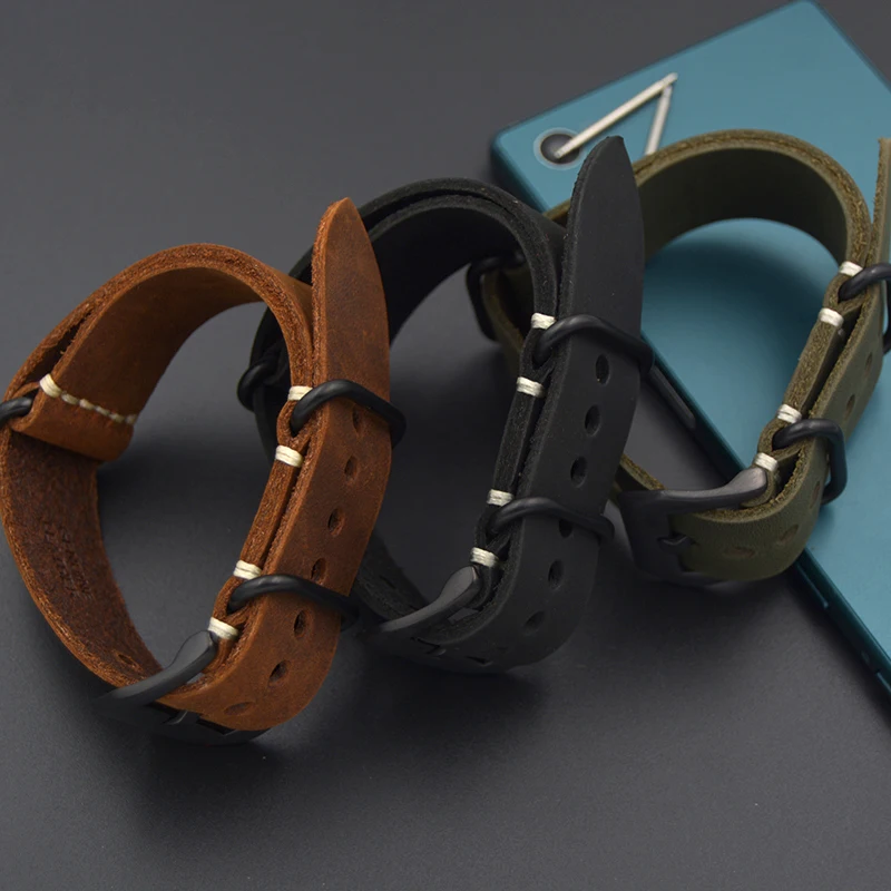 Send the tool+20MM / 22MM / 24MM /26MM Strap Genuine Leather Watch Band