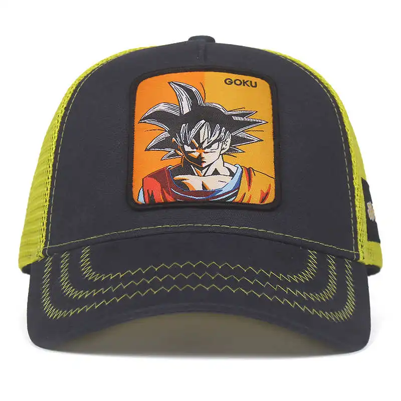 Бренд Dragon Ball Z Goku VEGETA MAJIN Snapback оберточная Стеклопластиковая Мужская и Женская Хип-хоп шляпа для папы грузовая сетчатая шапка дропшиппинг