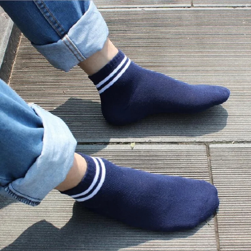 socks ankle cotton strip blue black white etcfor men man male boy