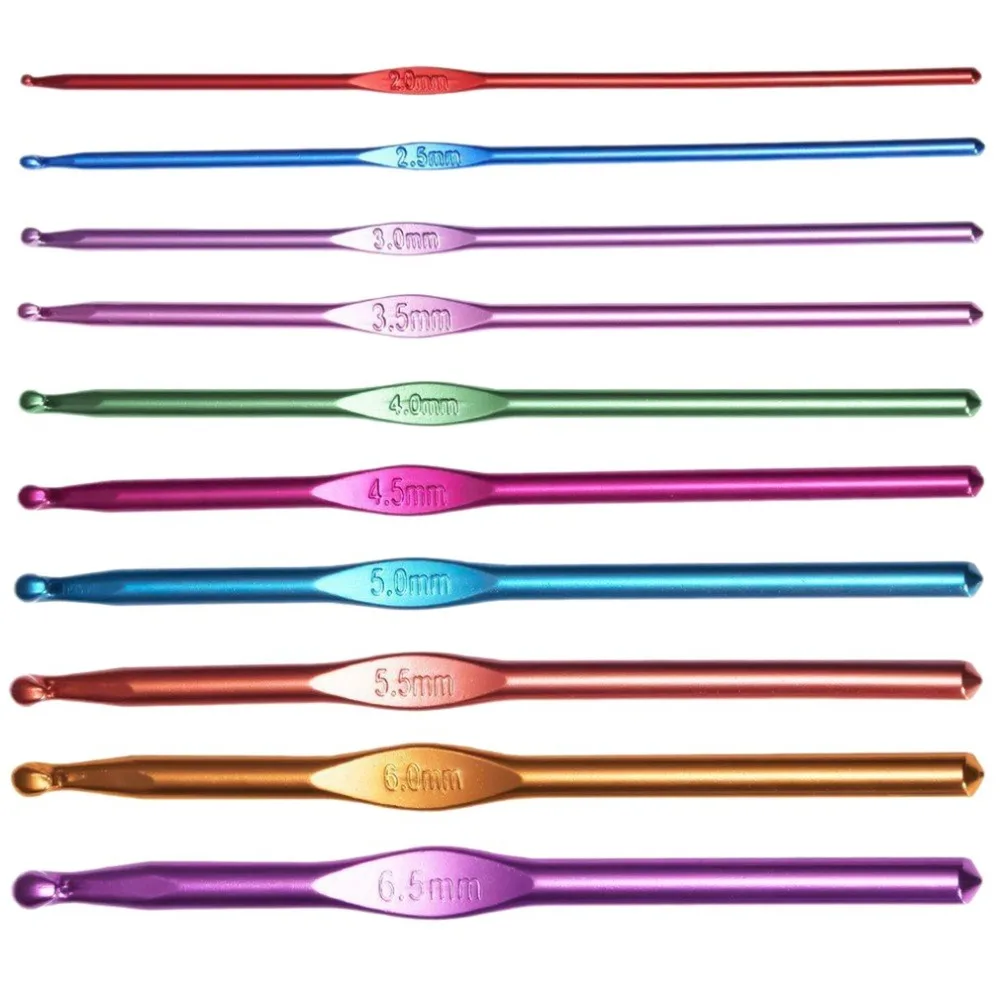

22Pcs/Set Stainless Steel Crochet Hooks Crochet Hooks Yarn Knitting Needles 2-8mm Sewing Tools with Case Sewing Tool Sets used