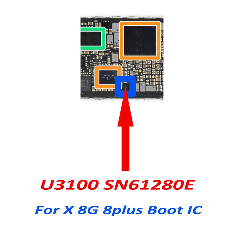 5 шт./лот U3100/SN61280E для iphone X 8 8plus источник питания повышающий микросхема