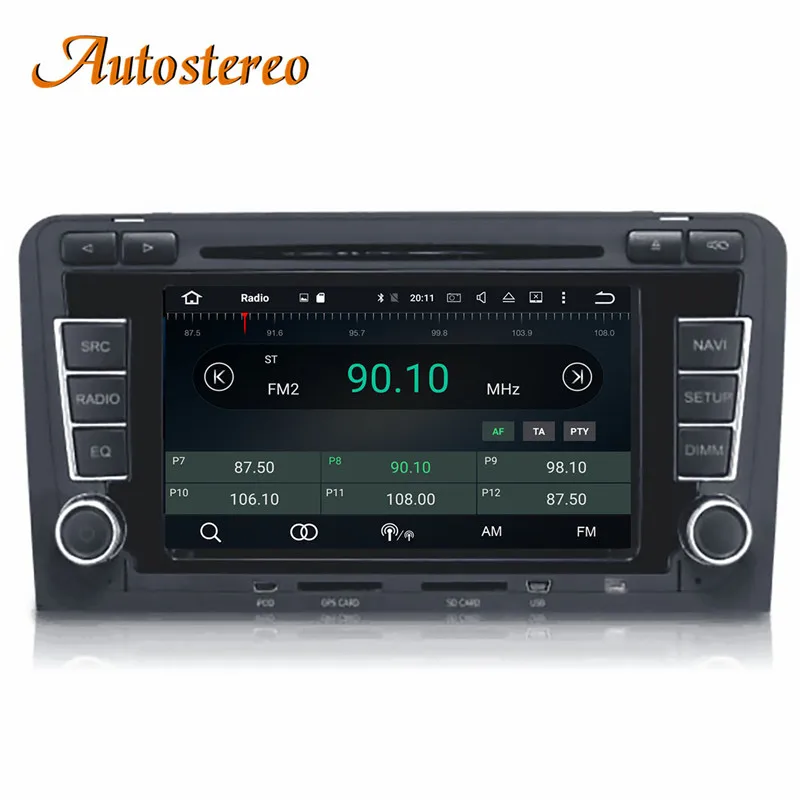 Perfect Android 9 Car DVD CD player GPS Navigation Auto Stereo For Audi A3 S3 2003-2012 car Multimedia radio tape recorder head unit 7