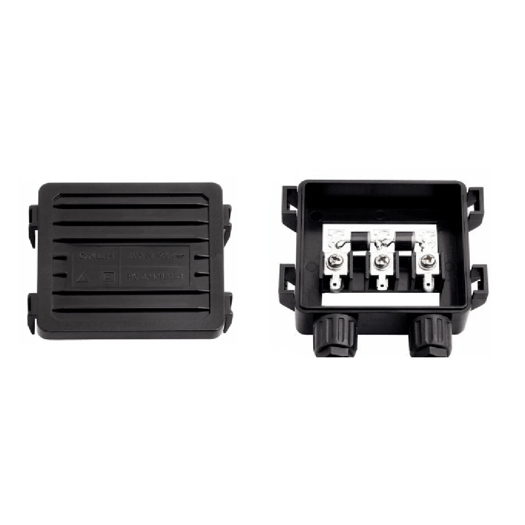 Solar Junction Box PV Connector with 2 Diodes for Solar Panel 50W-170W 6A