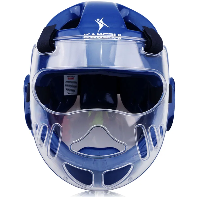 Red adult kids karate helmet fighting taekwondo head protector with