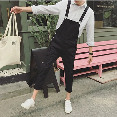 メンズスプリングサスペンダー ハーレムパンツ 足首までの長さ ヒップホップ ポケット スリムフィット ツーリングオーバーオール A 19 オーバーオール Aliexpress