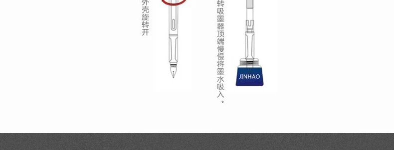 JINHAO 992 прозрачный белый цвет Спираль Круглый корпус офис студентов тонкий перьевая ручка