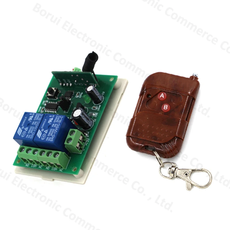 

DC 12V 2CH Channel RF Transmitter Receiver Remote Control Switch Wireless Transmitter Receiver