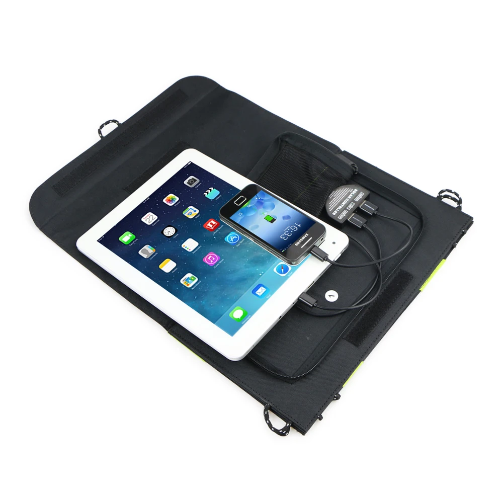 Складное солнечное зарядное устройство 5 в 20 Вт водонепроницаемое для солнечной