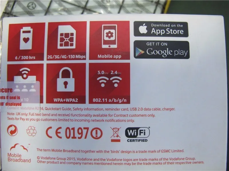 Unlocked Vodafone R216 Pocket Wifi Router 4G LTE Huawei R216 Router, PK Huawei E5573, Huawei R215 4g usb modem for laptop