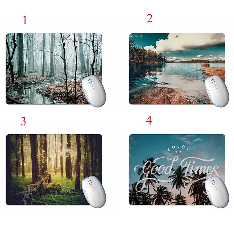 

Newly Gaming Mouse Pad Mat Rubber Landscape Printed Anti Slip Computer Mousepad for Home Office