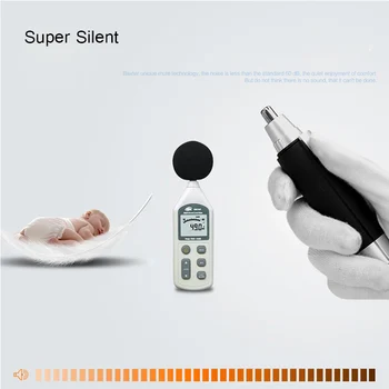 

Hot Electric Nose Ear Neck Eyebrow Hair Trimmer Shaver Clipper Groomer Remover for Men Women wyt77