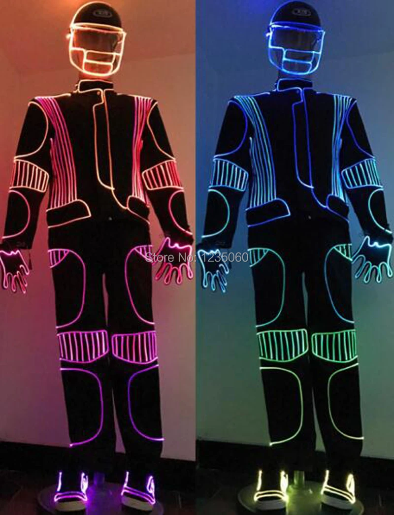 Optical-Fiber-dance-costume-Color-change-LED-Suits-LED-Robot