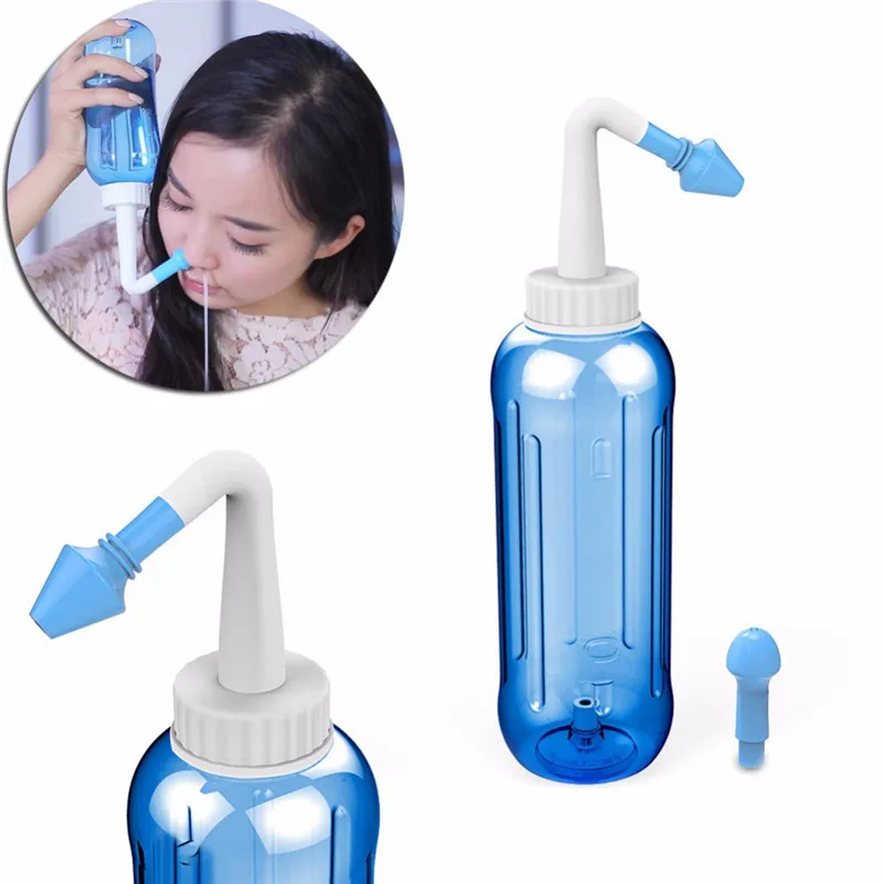 

500ML Adults Nose Wash System Cleaner Nasal Pressure Rinse Neti Pot Irrigator For Children Avoid Allergic Rhinitis