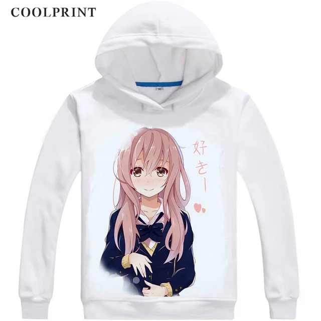 IHHASD Anime Seatshirts Sweaters A Silent Voice Boys Girls Teen Hoodies Hooded