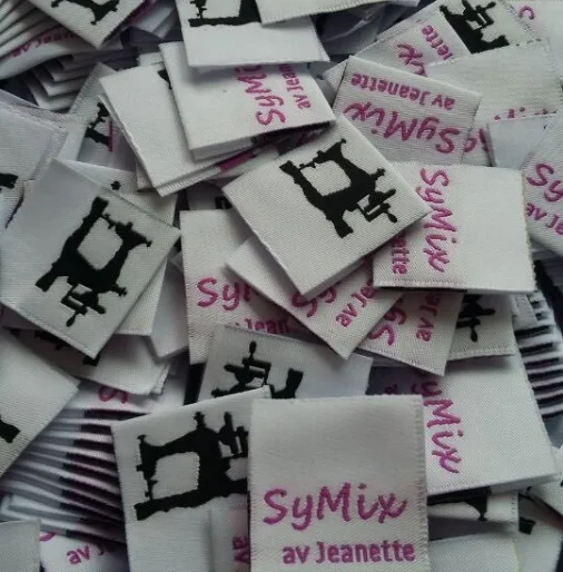 Wholesale Free shipping 1000pcs customized garment labels/woven labels