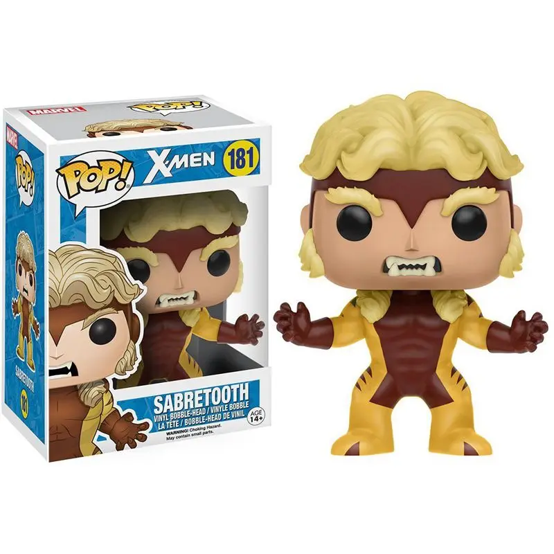 Официальная фигурка из винила Funko pop Marvel: X Men Sabretooth Коллекционная модель игрушки в