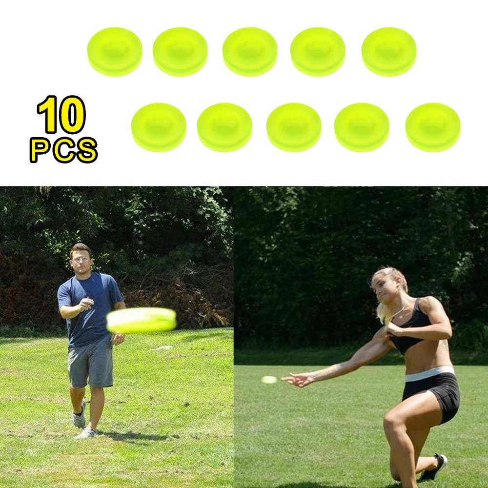 

10PCS Mini Pocket Zipchip Flexible Silicone Flying Disc Soft Spin In Catching Game zip chip New Way Playing Fingertip Toy