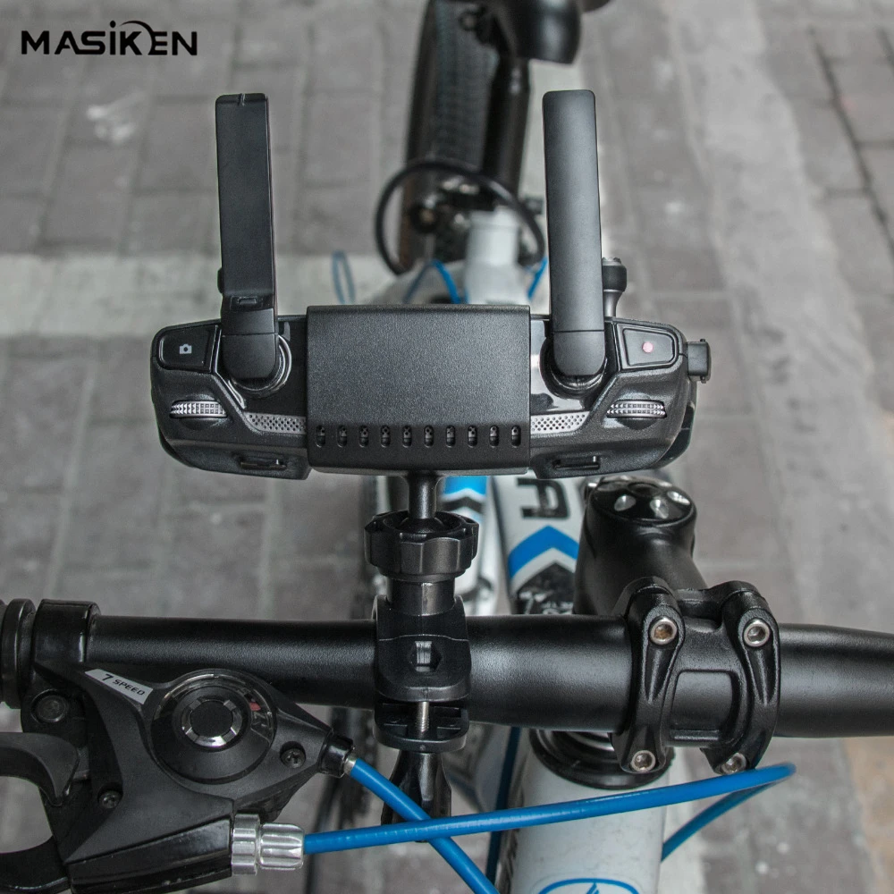 MASiKEN держатель для велосипеда кронштейн Подставка для DJI Mavic Air/Mavic Pro беспилотный передатчик пульт дистанционного управления шаровой шарнир вращающийся