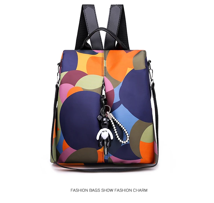 Novo multifuncional mochila feminina à prova dwaterproof