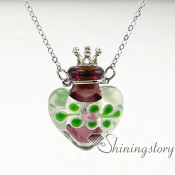 

heart perfume sample vials aromatherapy diffuser pendant necklaces aromatherapy necklaces small glass bottles pendant necklaces