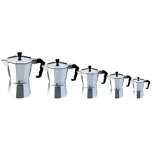 Máquina de café Espresso Eworld Moka/glantop aluminio 1 taza/3 tazas/6 tazas/9 tazas/12 tazas placa encimera Italiana/olla del percolador herramienta