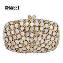 Модный роскошный золотистый и черный клатч вечерняя сумочка; BS010 Для женщин свадебный бриллиант вечерние кошелек женский soiree и подходящей сумочки-клатча SC584