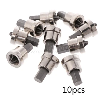 

10pcs 25mm Long Depth Stop Plasterboard Drywall Bit Screws Locating Bits PH2 HEX Screwdriver Drywall Bits Screwdriver Bits Tool