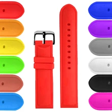 20 мм Рубин силикон красного цвета силиконовая форма-украшение для торта дамы для ремешка часов для замены WB1087K20JB