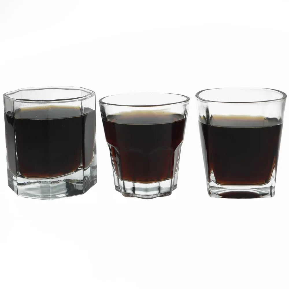 

70/145/250/300ML Cola Juice Milk Square Crystal Whiskey Glass Cup Wine Vodka Glass For Home Bar Beer Party Glasses Drinkware