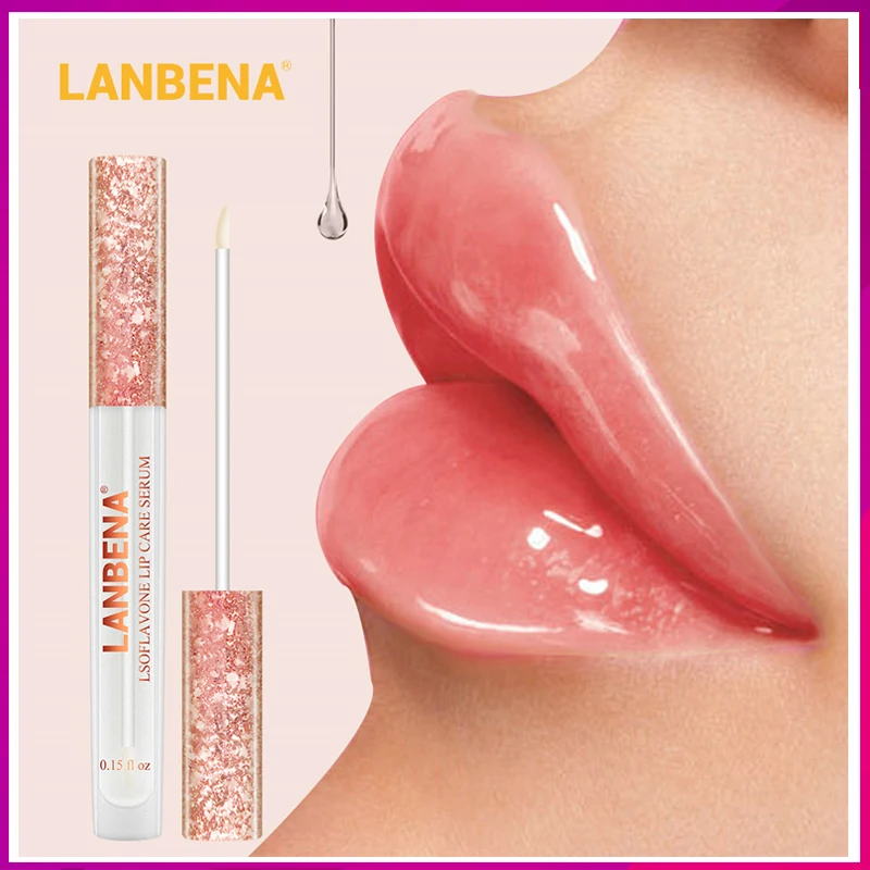 

LANBENA Lip Care Serum Lip Plumper Repairing Reduce Lip Mask Fine Lines Increase Moisturizing Lip Elasticity Beauty Makeup