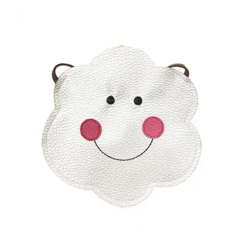 

Lovely Children One Shoulder PU Bag Kids Coin Purse Cute Cloud Girls Messenger Bag Coin Bags