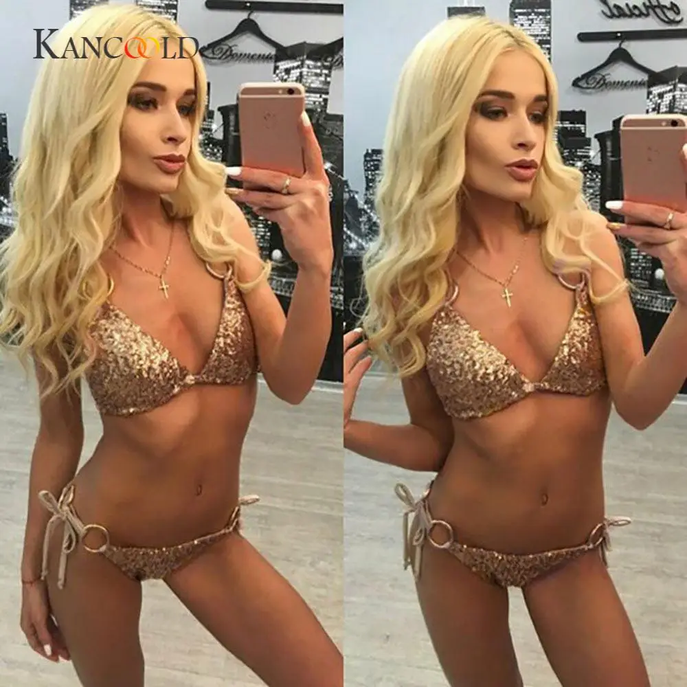 

KANCOOLD bodysuit sexy 1 set Women fashion latex bodysuit Solid Padded Gold One Piece gloves PFEB2