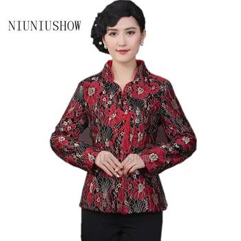

Fashionable Mutilcolor Chinese Style Women Spring Autumn Jacket Tradition Coil Button Coat Tang Suit Tops Size S M L XL XXL XXXL