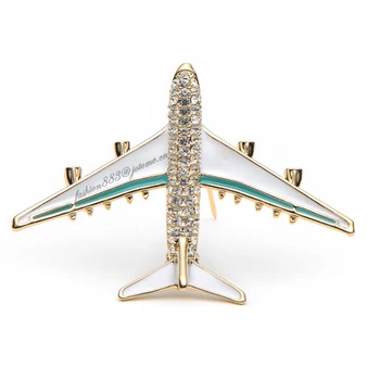 

Custom men's suits Stainless Steel Airplane Lapel Pin aircraft brooches and pins jewelry