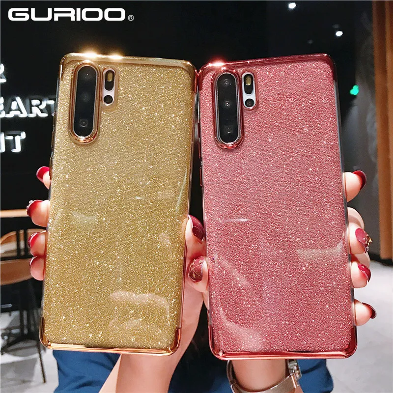 Мягкий блестящий чехол для huawei Honor 8A 8X Max 9 10 10i 20i Lite 20 Pro Nova 4 3 3i Y7 P Smart Z 2019 прозрачный