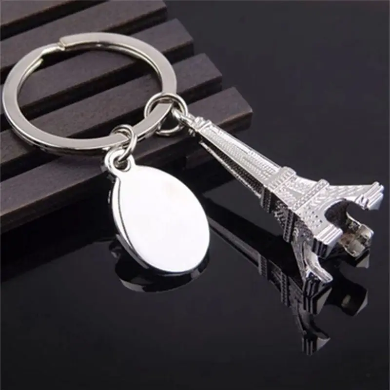 

Men Keys Souvenirs Key Chain Key Ring Decoration Silver Eiffel Tower Keychain For Women